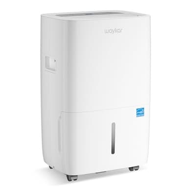 Waykar 80 Pints 2025 Energy Star Dehumidifier for Spaces up to 5,500 Sq. Ft for Basement and Home, Large Room with Drain Hose and 1.14 Gallons Water Tank