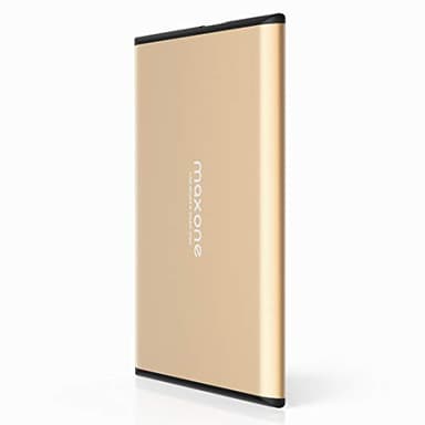 500GB External Hard Drive Portable - Maxone Ultra Slim 2.5'' External HDD USB 3.0 Compatible with PC,Desktop, Laptop, Gold