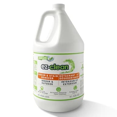 ez-clean Advanced Odor Remover- Highly Concentrated Bio Enzyme - Pet Odor Eliminator for Dog, Cat, and Small Animal Urine - Indoor & Outdoor Use for Any Organic Spills (4L jug)