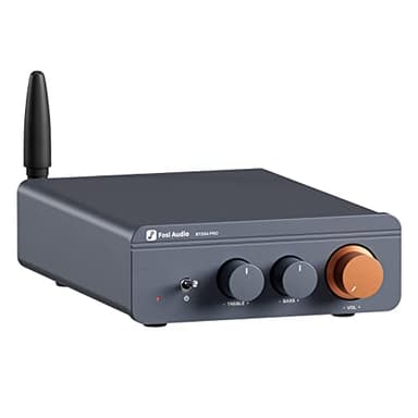 Fosi Audio BT20A Pro HiFi Amplifier, 300Wx2 Mini Amplifier with Bluetooth 5.0 & TPA3255 Amp chip, Replaceable Op-Amps, Class D Power Amplifier Stereo 2.0 Channel with Bass and Treble Adjustment