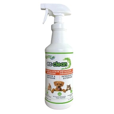ez-clean Advanced Odor Remover- Highly Concentrated Bio Enzyme Pet Odor Eliminator for Dog, Cat, and Small Animal Urine Indoor & Outdoor Use for Any Organic Spills(1 L (Pack of 1))