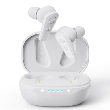 Hearing Aids, JINGHAO Hearing Aids TWS Hearing Aids for Seniors and Adults with Charging Case, Auto On/Off Hearing Aids, Easy Volume Control, With Portable Charging Case