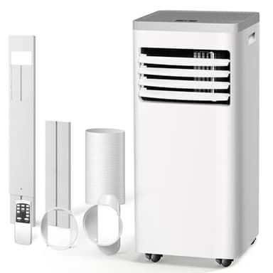 Havato Portable Air Conditioner 10,000 BTU, 3-in-1 AC Unit with Cooling Fan Dehumidifier for Cools up to 450 sq. ft, 24H Timer, 2 Speeds, Remote Control, LED Display, for Bedroom/Office/Home, White