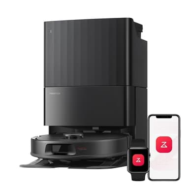 Roborock 2026 New Qrevo S Pro Robot Vacuum and Mop, 18,500Pa Suction, Anti-Tangle Brushes, Reactive AI Obstacle Recognition, 75℃ High-Temp Washing, 10mm Mop Lifting, Self-Emptying and Refilling