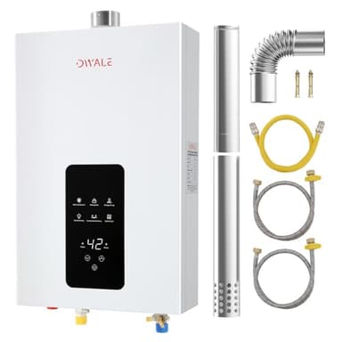 Propane Tankless Water Heater, 4.21GPM 16L Indoor,Instant Hot Propane Gas Water Heater with Multi-Protection