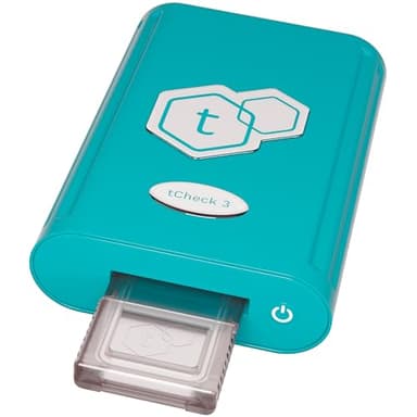 Portable tCheck 3 Potency Tester with Reusable Tray | UV Spectrometer for Fast & Accurate Potency Testing - Hemp & Herbal Detection Kit for Infusions, Edibles, Flowers, Concentrates & Oils Blue