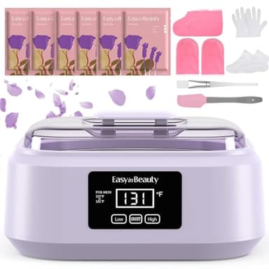 Paraffin Wax Machine for Hand and Feet - 3000ml Hand Wax Paraffin Machine for Arthritis,Touchscreen Paraffin Wax Warmer with 6 Packs Unscented Wax (2.64 lbs), Paraffin Bath for Smooth & Soft Skin
