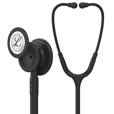3M Littmann Classic III Monitoring Stethoscope, 5803, More Than 2X as Loud*, Weighs Less**, Stainless Steel Black-Finish Chestpiece, 69 cm (27") Black Tube, Stem and Headset