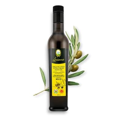 Louianna Certified Organic & High Polyphenols Extra Virgin Olive Oil - Produced our family estate located in Molise, Italy - Organically Milled- Vitamin E 3.0 mg per tbsp - P.D.O - Low Acidity 0.29% to 0.35% (1)