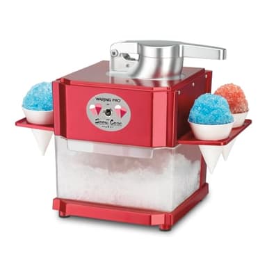 Cuisinart Snow Cone Machine, Home Shaved Ice Maker for Snow Cones, Snow Cone Maker with Reuseable Paper Cups, Makes 5 ICY Cones for Slushies, Frozen Drinks (SCM-10P1C)