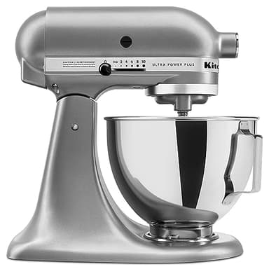 KitchenAid Ultra Power Plus Series 4.5-Quart Tilt-Head Stand Mixer, Contour Silver, KSM96CU