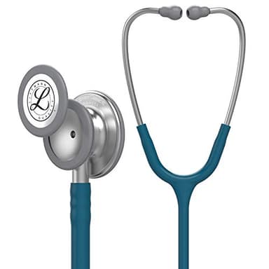 3M Littmann Classic III Monitoring Stethoscope, 5623, More Than 2X as Loud*, Weighs Less**, Stainless Steel Chestpiece, 69 cm (27") Caribbean Blue Tube