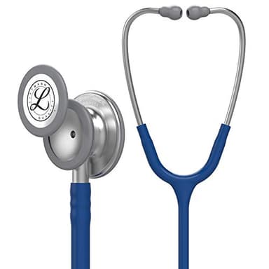 3M Littmann Classic III Monitoring Stethoscope, 5622, More Than 2X as Loud*, Weighs Less**, Stainless Steel Chestpiece, 69 cm (27") Navy Blue Tube