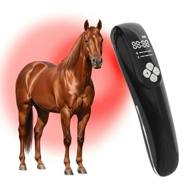3-in-1 Cold-Laser-Therapy-Device for Horse - Upgraded NMES/TENS (3 Levels) Red Light Therapy for Dogs, Cats Care - Portable Red Light Therapy for Pets and Human, Skin Health - 650nm & 808nm 2 Waves