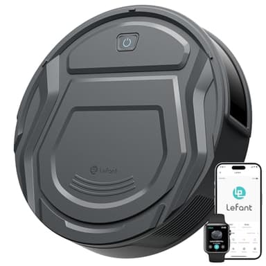 Lefant M210Pro Robot Vacuum Cleaner, 6 Cleaning Modes, 200 Mins Runtime, 4000Pa Suction, SmartSense Technology, Multi-Surface Cleaning, Ideal for Pet Hair and Hard Floor