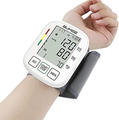 Wrist Blood Pressure Monitor for home use,Accurate Automatic Digital BP Machine, 198 Readings Memory Function and Large LCD Display