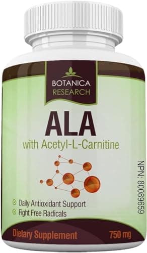 Alpha Lipoic Acid with Acetyl L Carnitine - Anti Aging Health & Wellness Formula with ALA & ALC Antioxidant Supplement To Support Healthy Blood Sugar, Nerve Health, Increase Energy: 60 Vitamin Complex Capsules