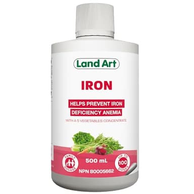 Liquid Iron Supplement for Women, with Vitamin C, Maximum Absorption, Vegetarian, Non-GMO, Gluten-Free, Sugar-Free, Supports Red Blood Cell Production, Energy Boost, Made in Canada, 500ml