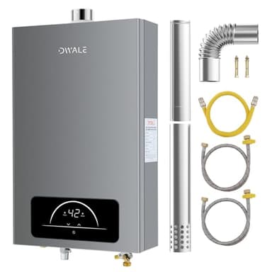 Propane Tankless Water Heater, 4.74GPM 18L Indoor,Instant Hot Propane Gas Water Heater with Multi-Protection