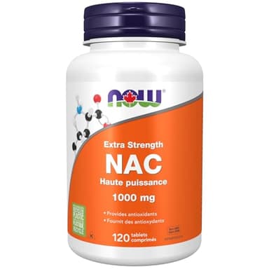 NOW Supplements, Extra Strength NAC (N-Acetyl-Cysteine) 1,000 mg, Provides Antioxidants, Promotes Formation of Gluthione, 120 Tablets