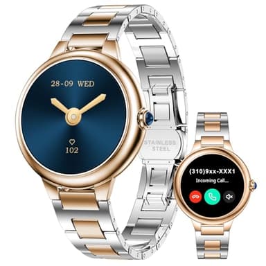 2026 Luxury Smart Watches for Women, 1.19" AMOLED Display, DA GPT Smartwatch, Heart Rate, Blood Pressure, Blood Oxygen, Sleep Monitor, 107 Sports Modes Fitness Tracker, Compatible with iOS & Android