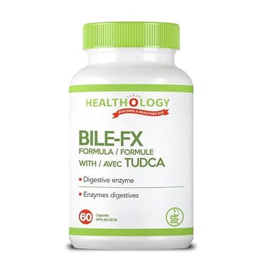 Healthology Bile-FX – Bile Flow & Fat Digestion Formula with TUDCA (Tauroursodeoxycholic Acid), Ox Bile, Taurine & Choline – 90 Veg Capsules – Gluten-Free, Non-GMO