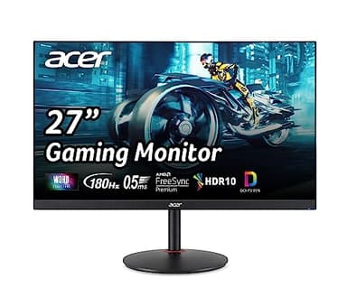 Acer Nitro XV271U M3bmiiprx 27.0" WQHD (2560 x 1440) Widescreen IPS Gaming Display | AMD FreeSync Premium | 1ms (G to G) | up to 180Hz Refresh | 2 Speakers | Display Port and HDMI Cable Incl.