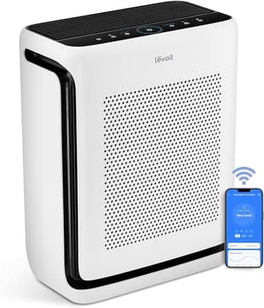Levoit Air Purifiers for Large Room Home Up to 1875 ft² with Washable Filter, AHAM VERIFIED, Smart Control, HEPA Sleep Mode, Auto Mode, Removes Allergies, Pet Hairs, Smoke, Dust, Odors, Vital 200S-P